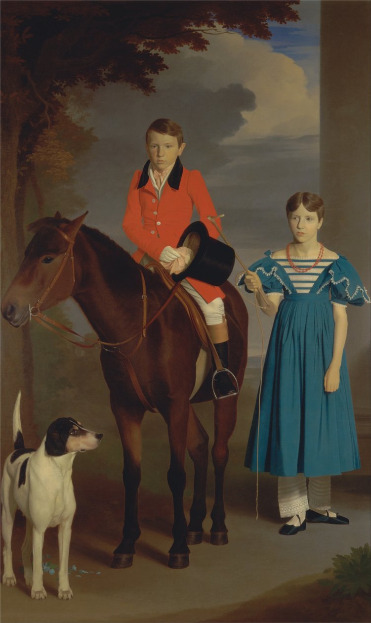 John Gubbins Newton och hans syster, Mary Newton av Robert Burnard