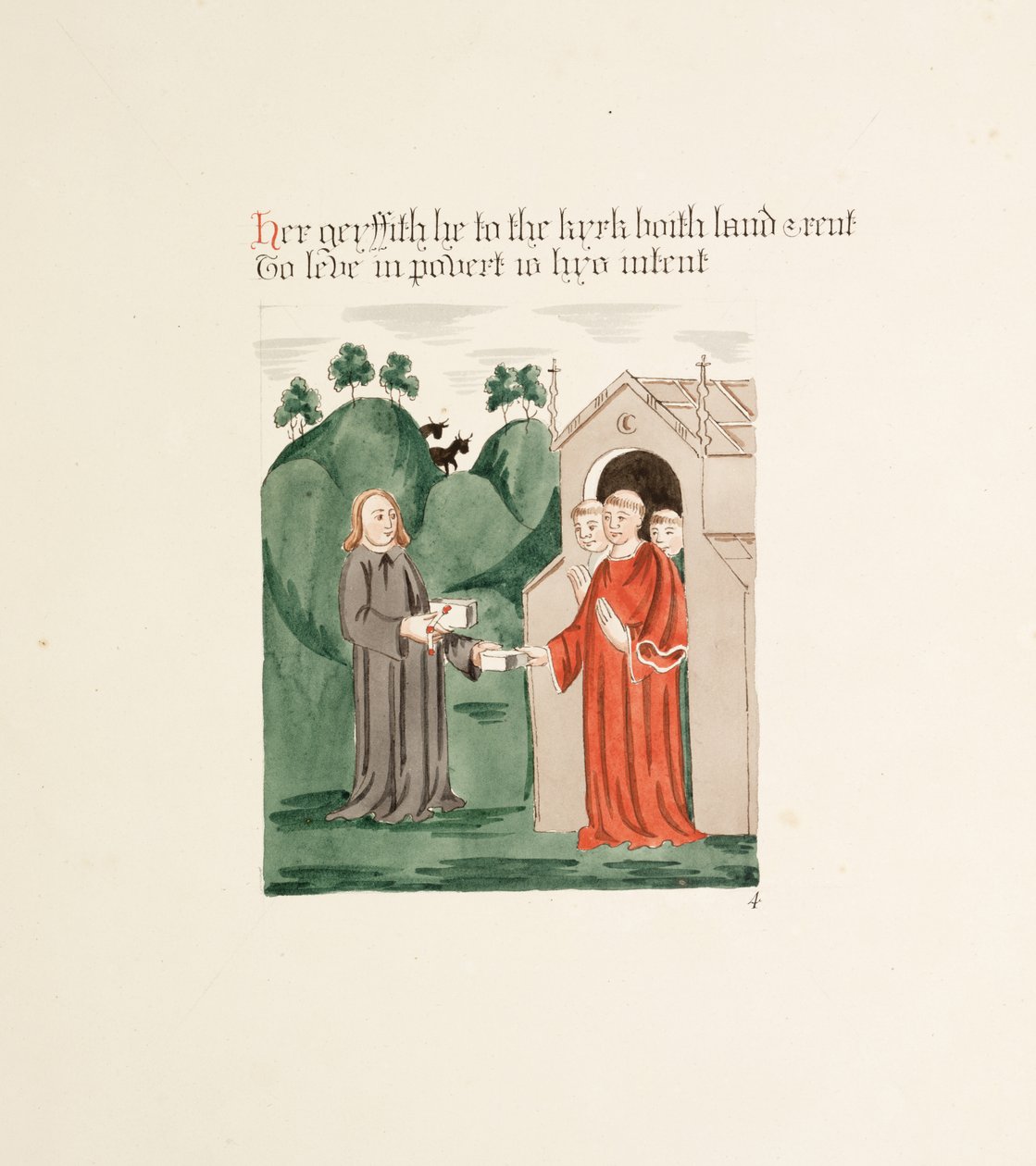 Ms. New Coll 380, f36r. The antiquities of the Cathedral Church of Saint Mary, Carlisle, ritad av Robert Carlile, 1795 (penna och bläck samt wc på papper). av Robert Carlile