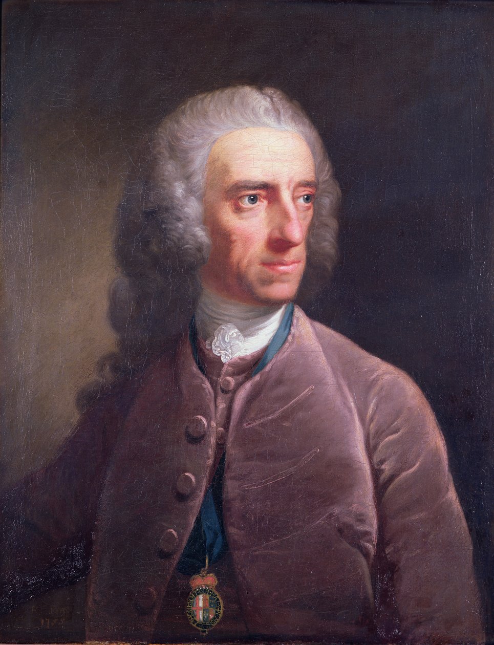 Porträtt av Stephen Martin Leake (1702-73) 1755 av Robert Edge Pine