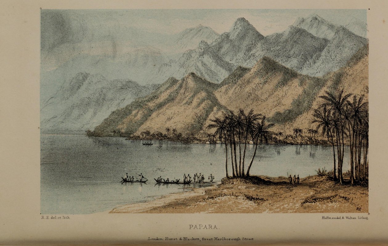 Papara, akvarellmålning av Robert Elwes (1819–1878), en rik ung brittisk herre från Norfolk av Robert Elwes