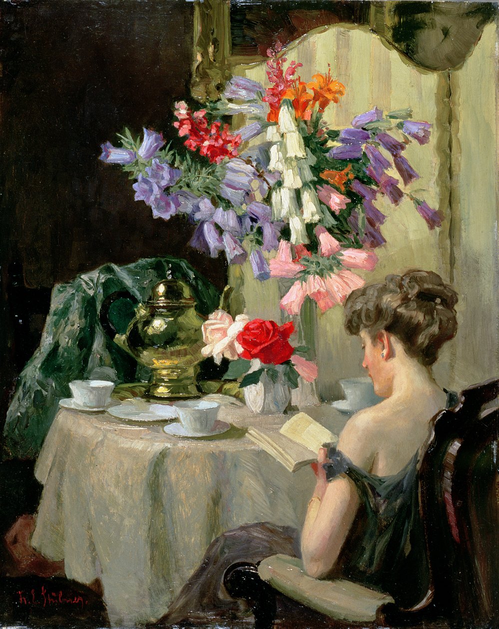 Tea Time, c.1910 av Robert Emil Stubner