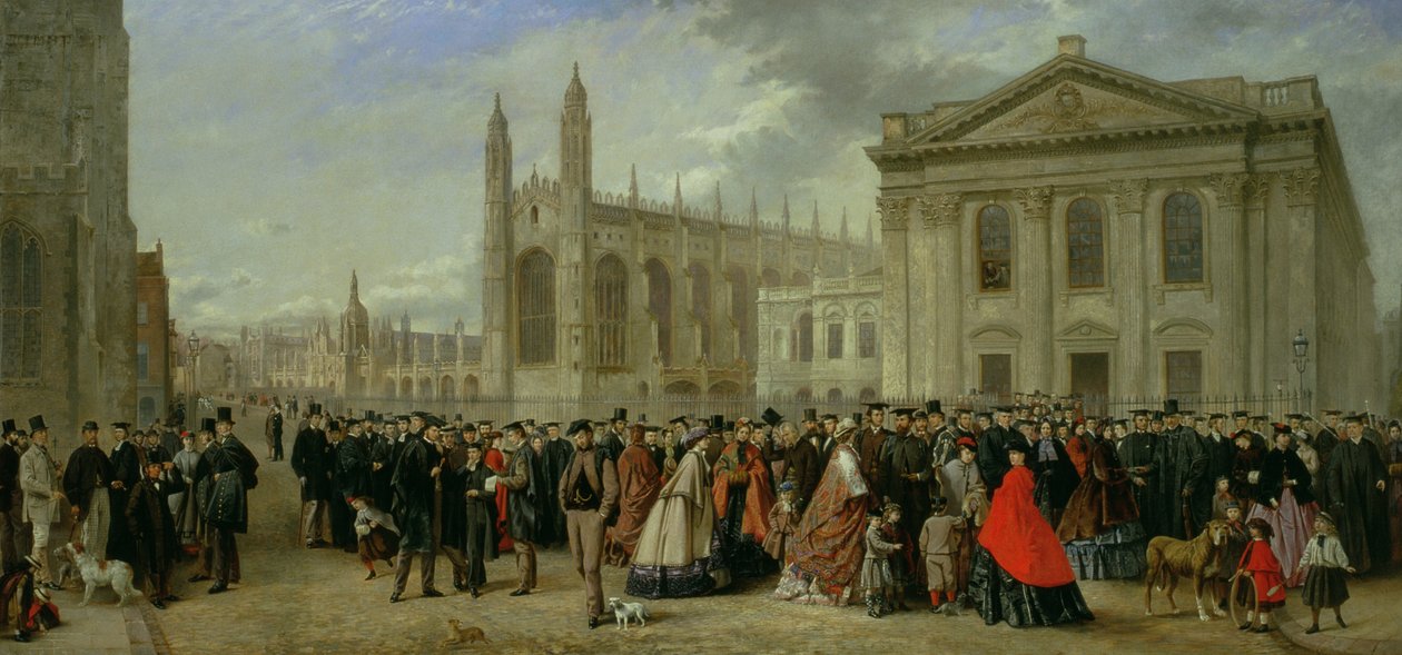 Examensmorgon i Cambridge 1863 av Robert Farren