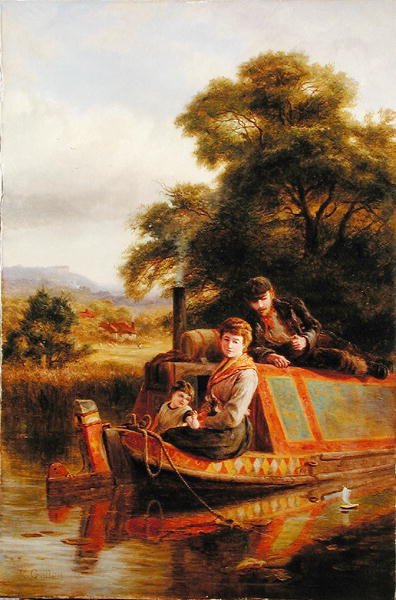 Drivande längs en kanal av Robert Gallon