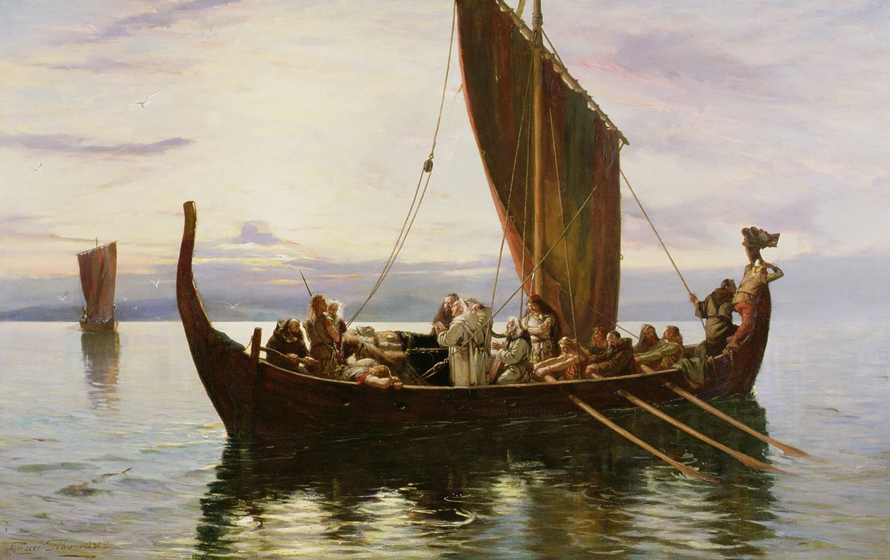 Vikingens sista resa, 1882 av Robert Gibb