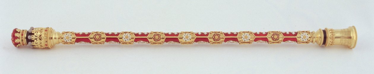 Earl Marshals batong överlämnad till den femtonde hertigen av Norfolk vid hans första äktenskap av College of Arms, 1877 (guld) (se även 279116) av Robert, II Garrard