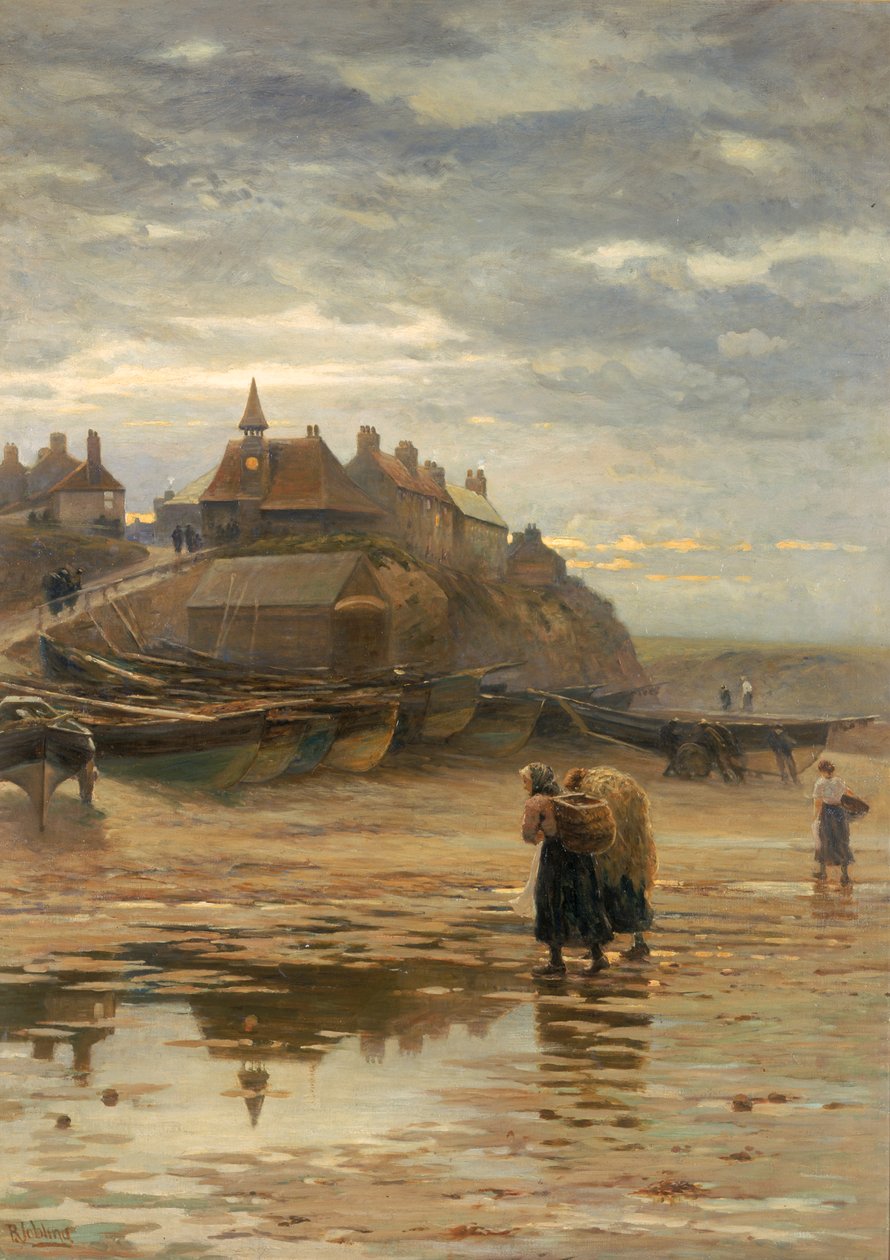 Mörkret faller från nattens vingar, 1886 av Robert Jobling