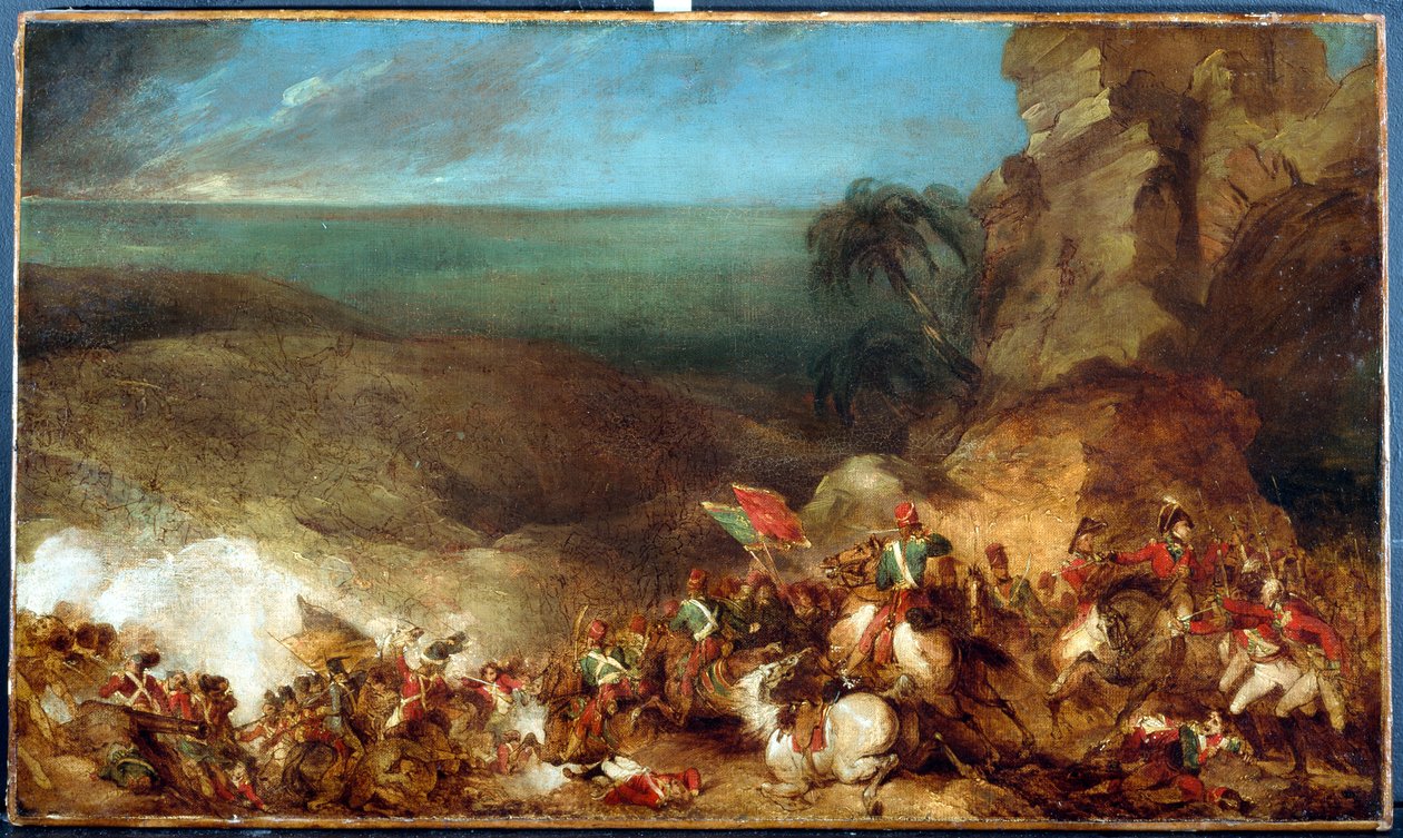 Slaget vid Alexandria den 21 mars 1801, c.1801 av Robert Kerr Porter