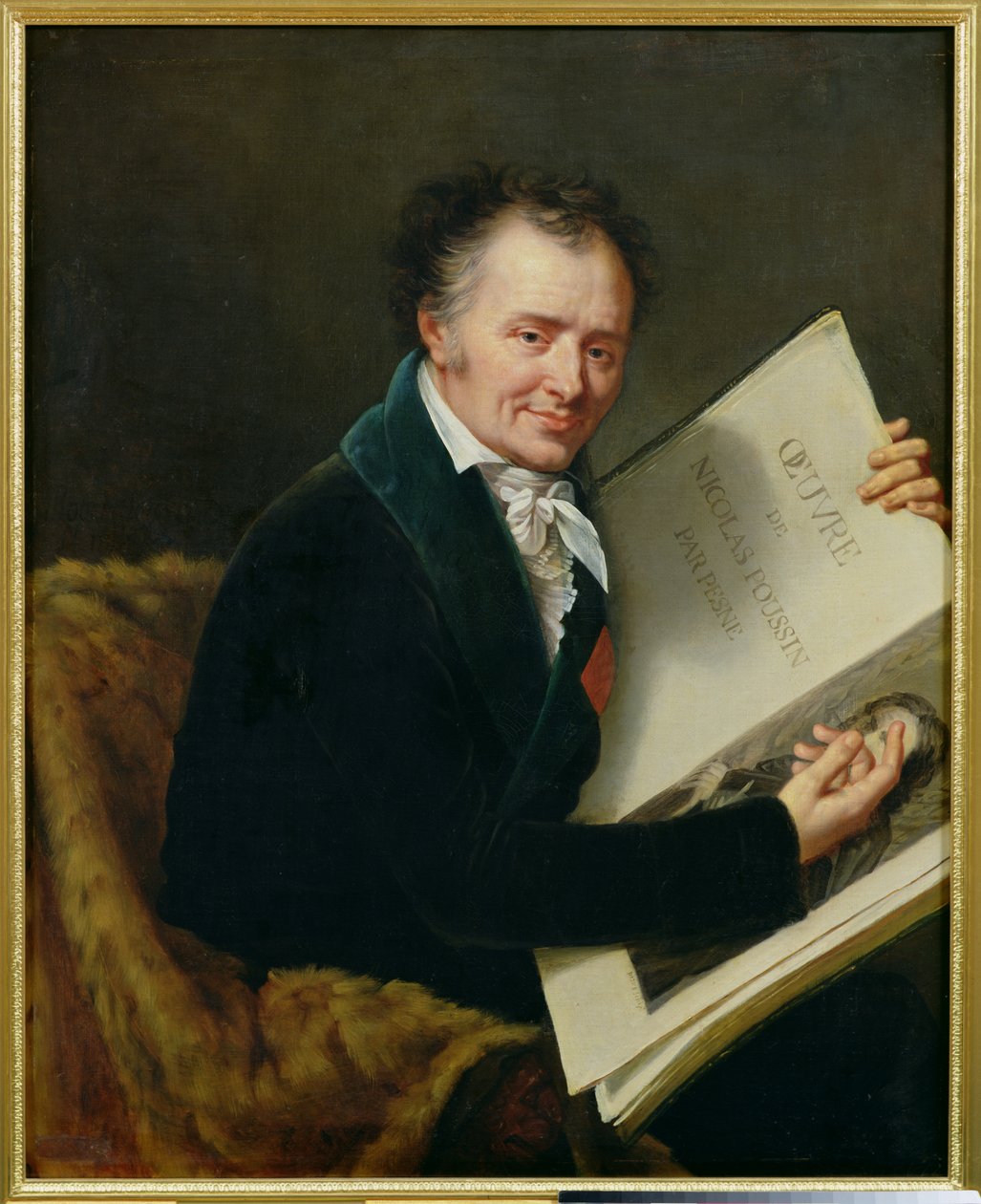 Porträtt av Dominique Vivant (1747-1825) Baron Denon, 1808 av Robert Lefevre