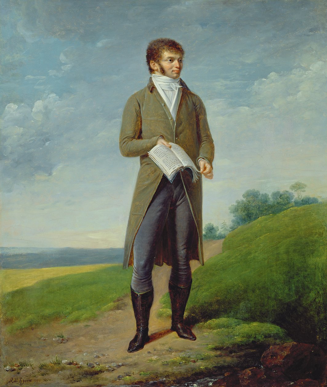 Porträtt av en man av Robert Lefevre