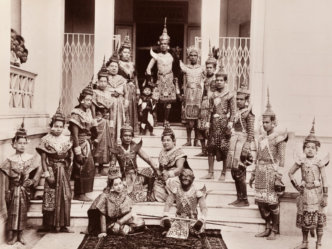 Klassiska thailändska dansare, ca 1900 av Robert Lenz
