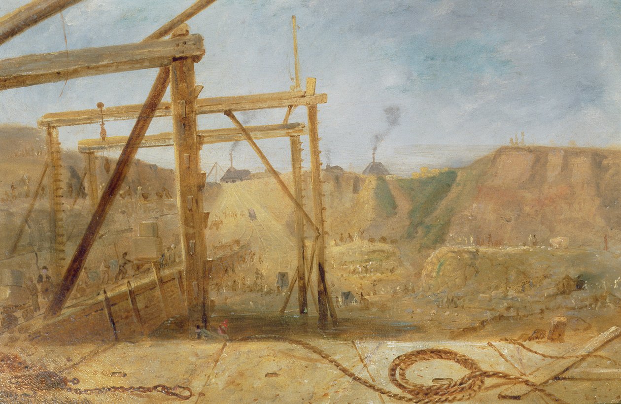 Top Pier of Inner Harbor Looking Inward, maj 1829 av Robert Mackreth