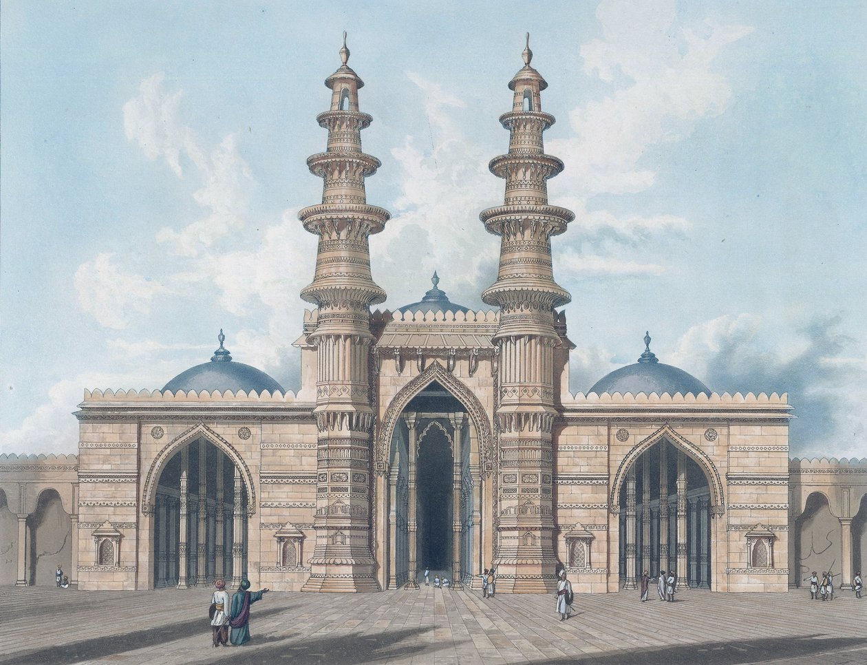 The Shaking Minarets i Ahmedabad av Robert Melville Grindlay