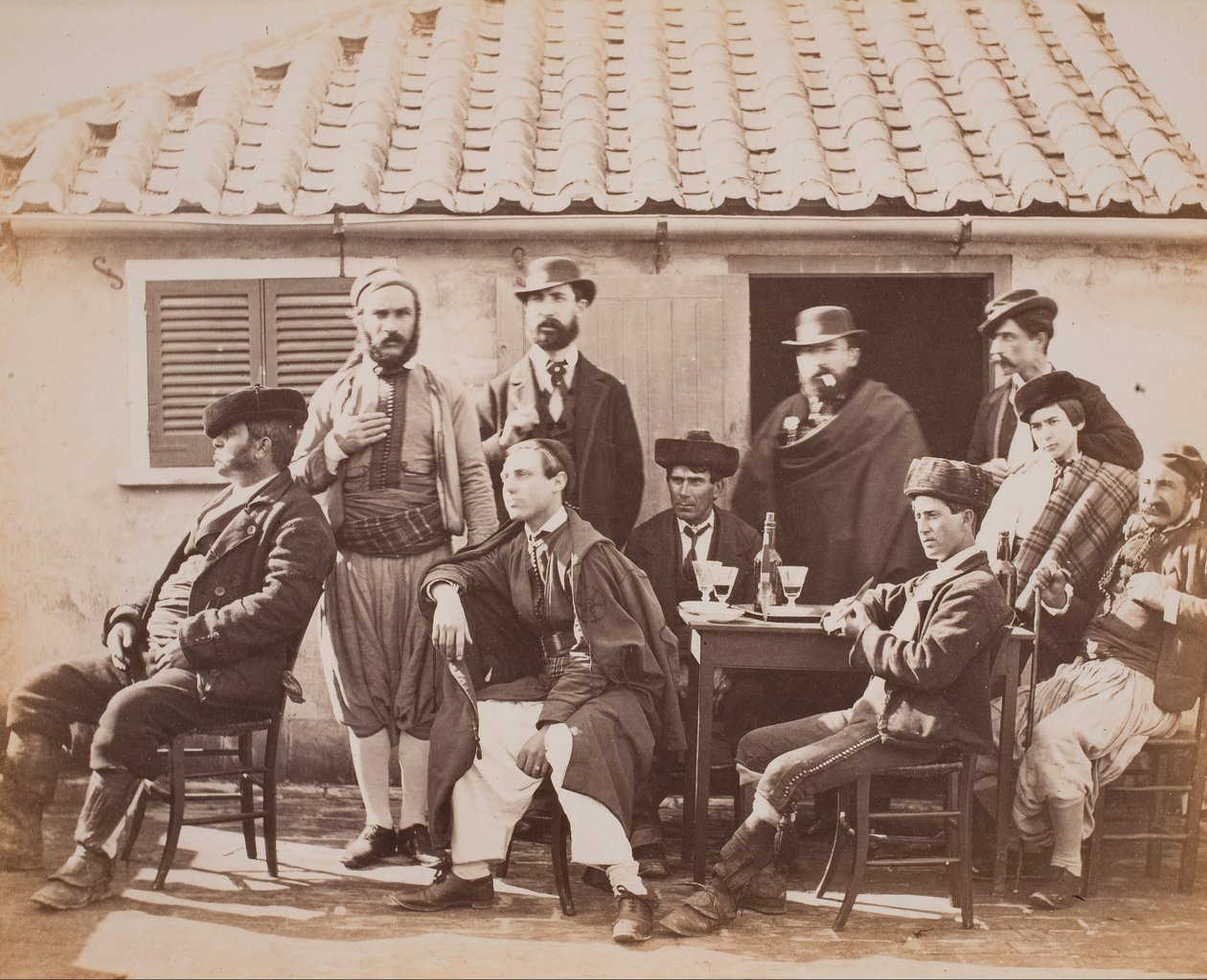 Gibraltar, group of smugglers av Robert Peters Napper