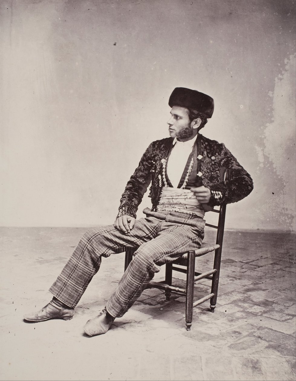 Seville, Gypsy boy dressed as a majo av Robert Peters Napper