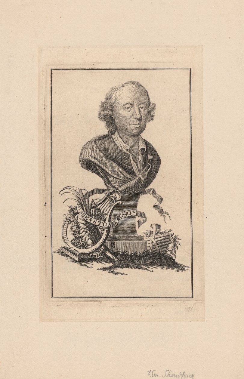 William Shenstone, ca 1764 av Robert Pranker