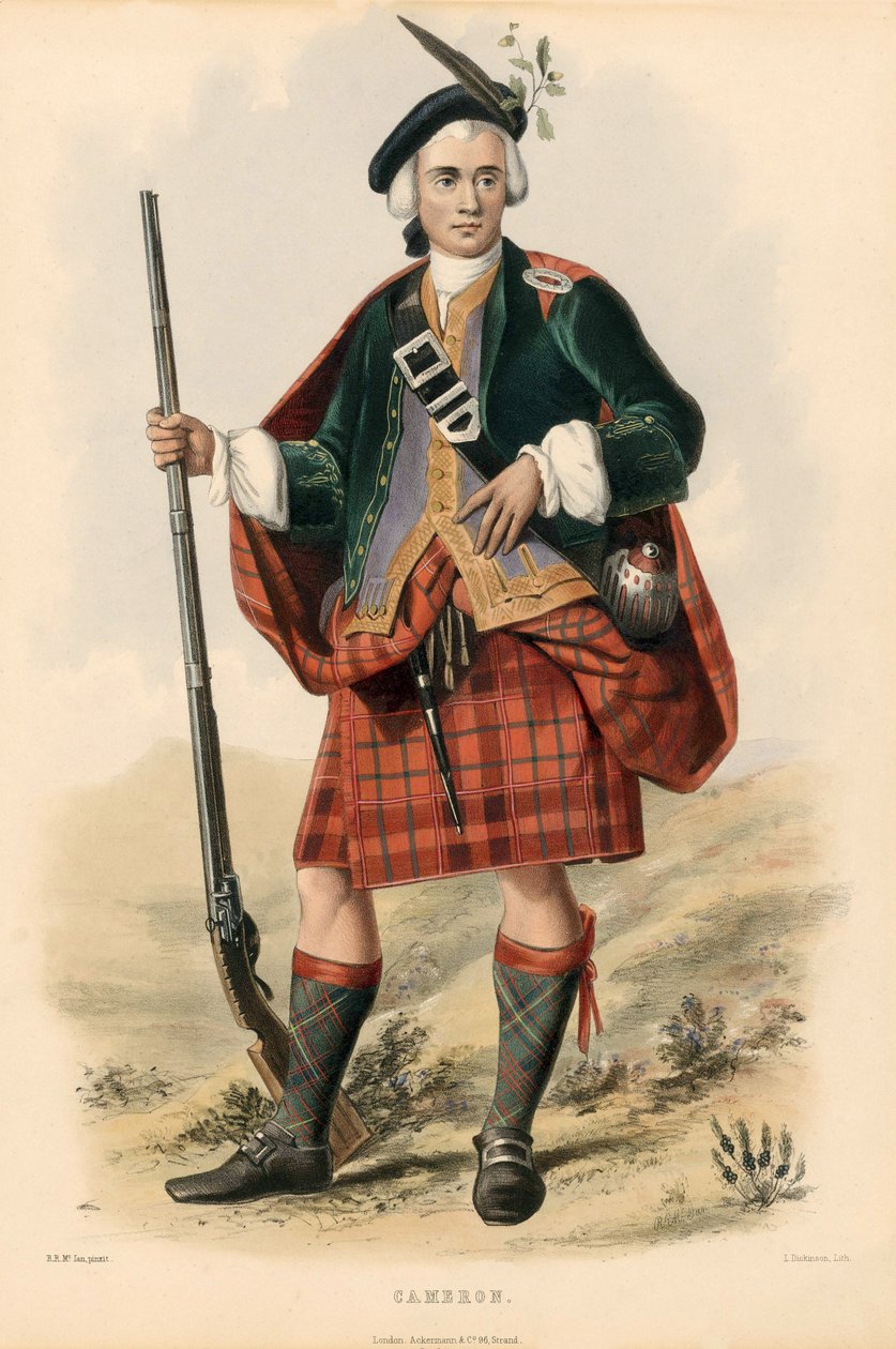 Cameron, från The Clans of the Scottish Highlands, pub.1845 av Robert Ronald McIan