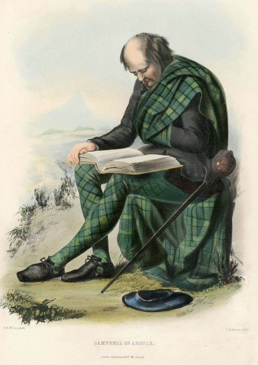 Campbell av Argyll, från The Clans of the Scottish Highlands, pub.1845 av Robert Ronald McIan