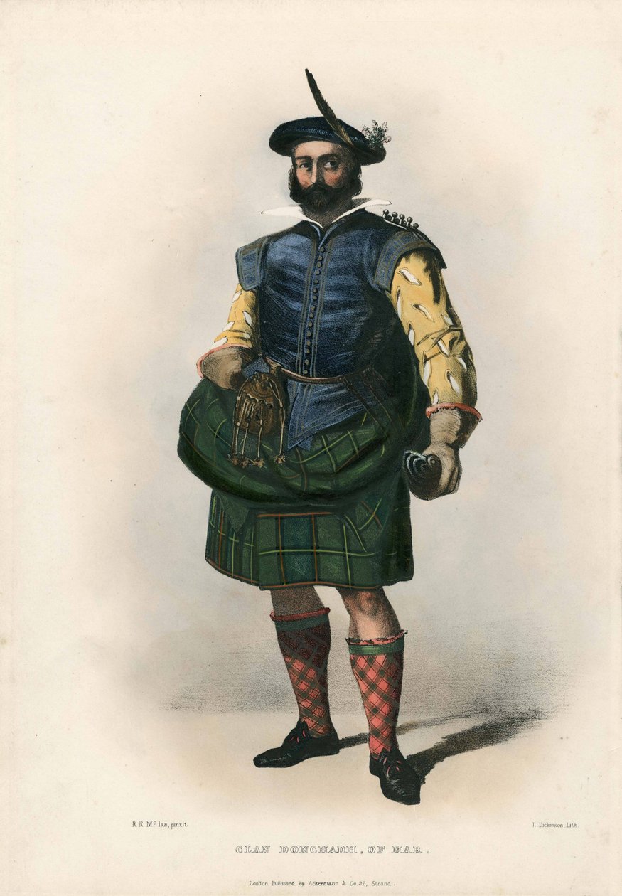 Klanen Donchadh från Mar, från The Clans of the Scottish Highlands, pub.1845 av Robert Ronald McIan