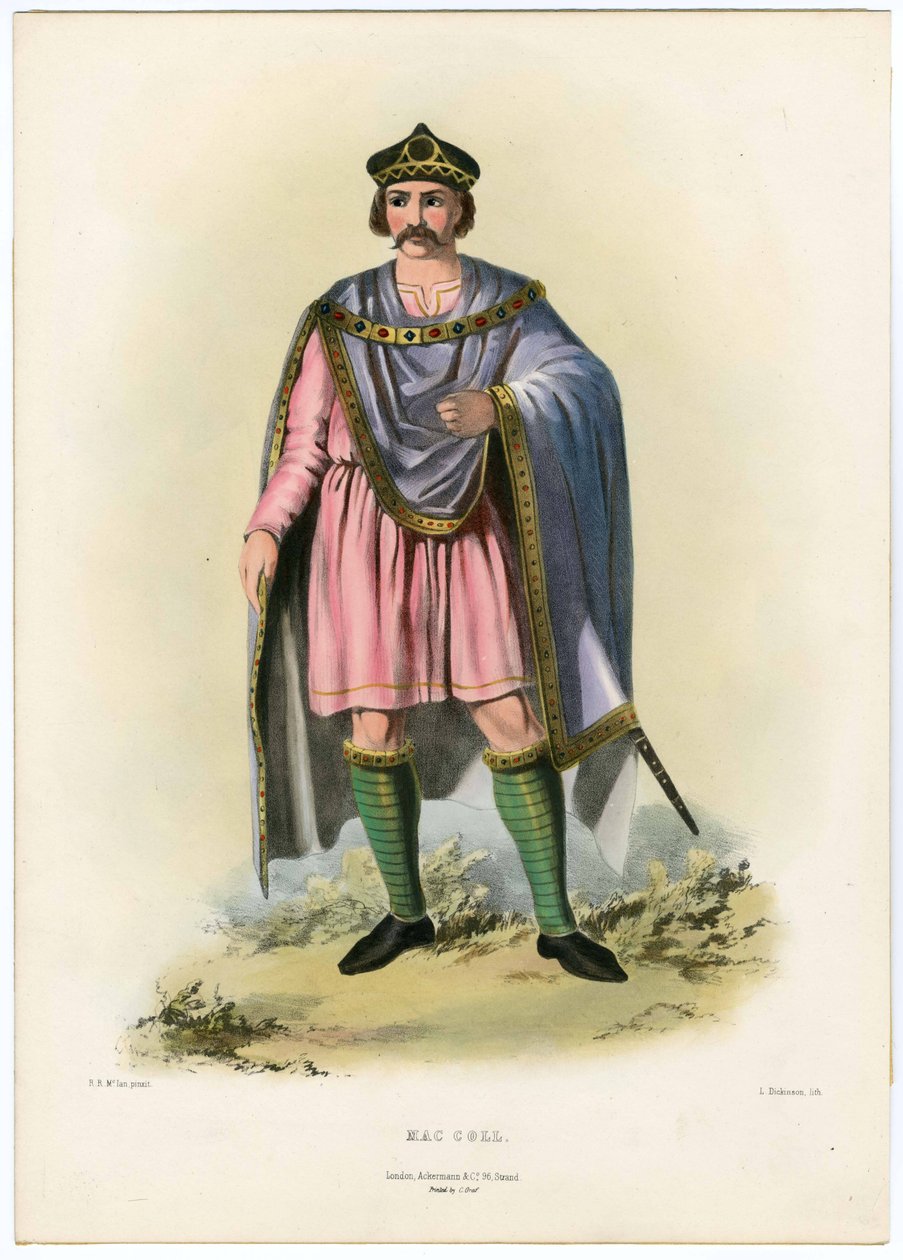 Mac Coll, från The Clans of the Scottish Highlands, pub.1845 av Robert Ronald McIan