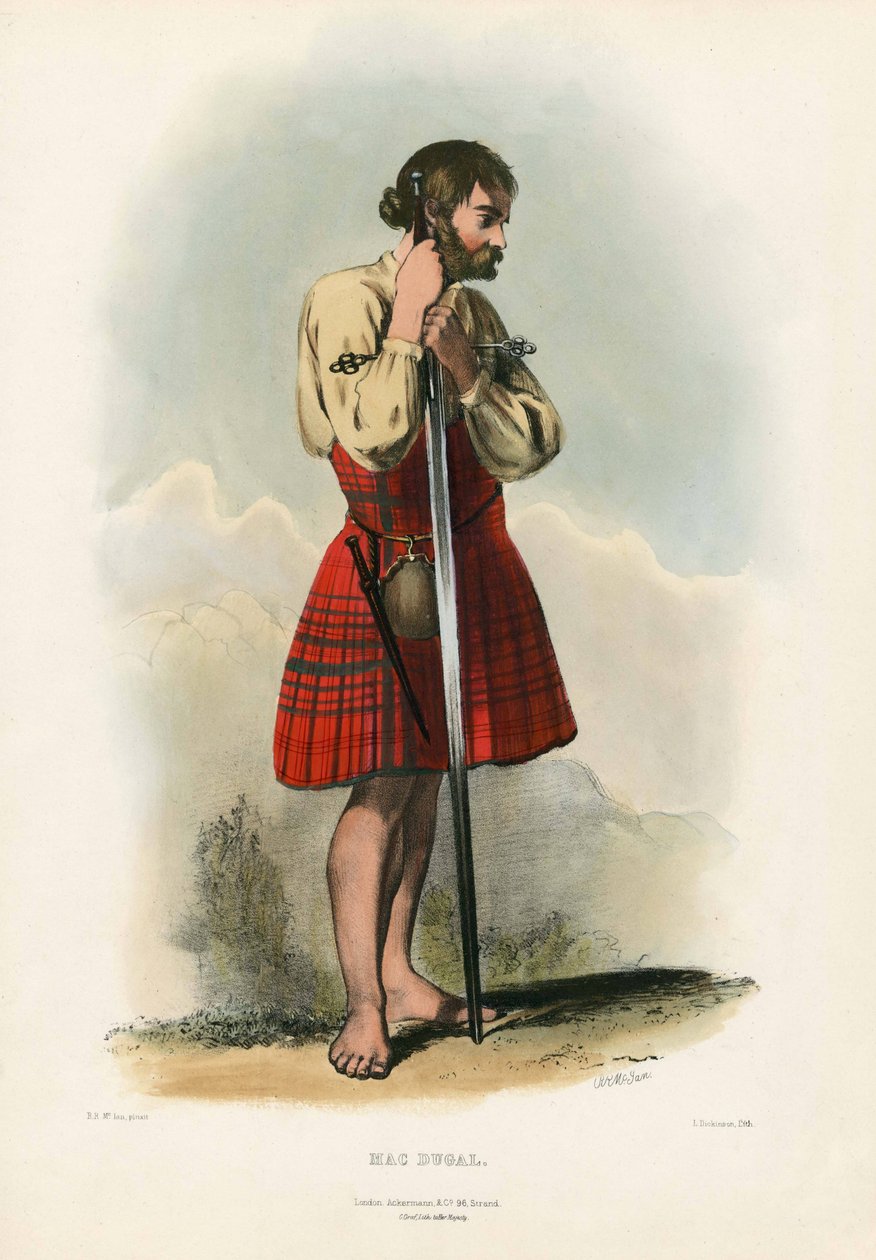 Mac Duggal, från The Clans of the Scottish Highlands, pub.1845 av Robert Ronald McIan