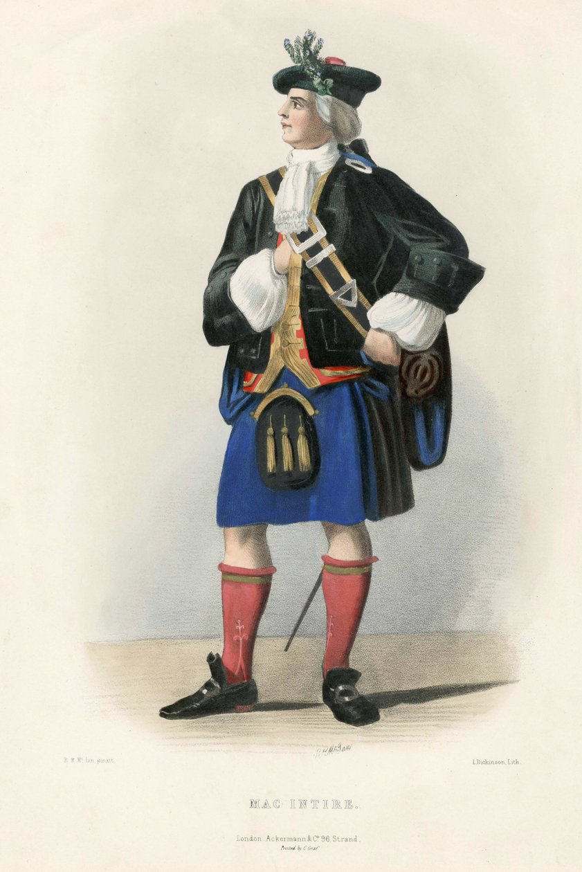 Mac Intire, från The Clans of the Scottish Highlands, pub.1845 av Robert Ronald McIan