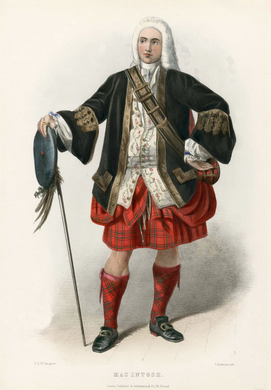 Mac Intoch, från The Clans of the Scottish Highlands, pub.1845 av Robert Ronald McIan