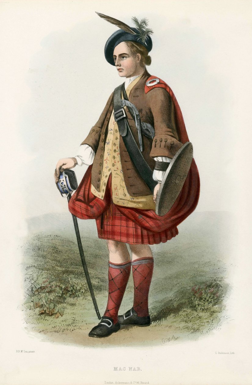 Mac Nab, från The Clans of the Scottish Highlands, pub.1845 av Robert Ronald McIan