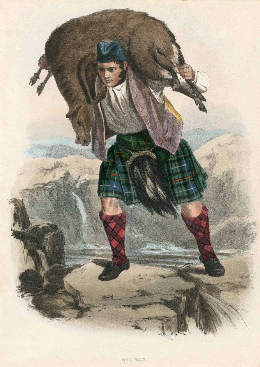 Mac Rae, från The Clans of the Scottish Highlands, pub.1845 av Robert Ronald McIan