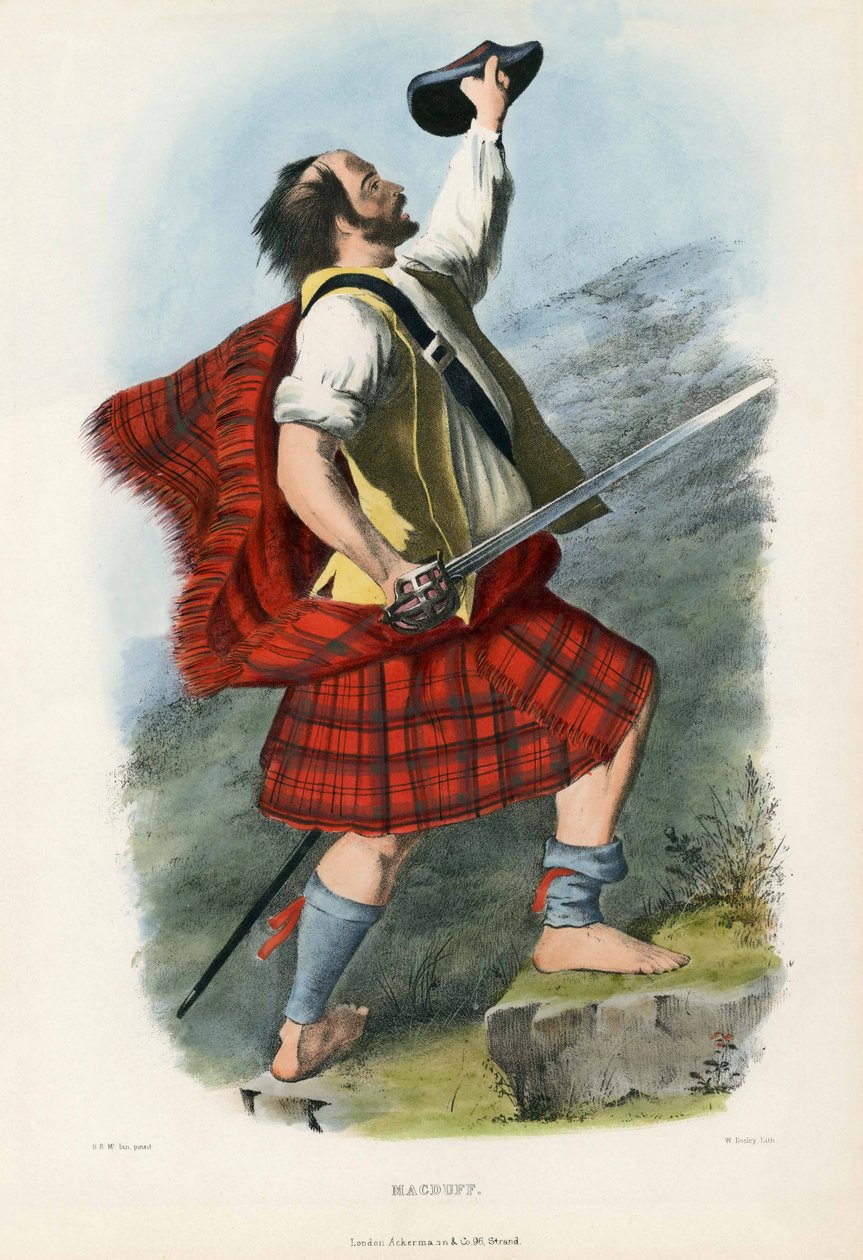 Macduff, från The Clans of the Scottish Highlands, pub.1845 av Robert Ronald McIan