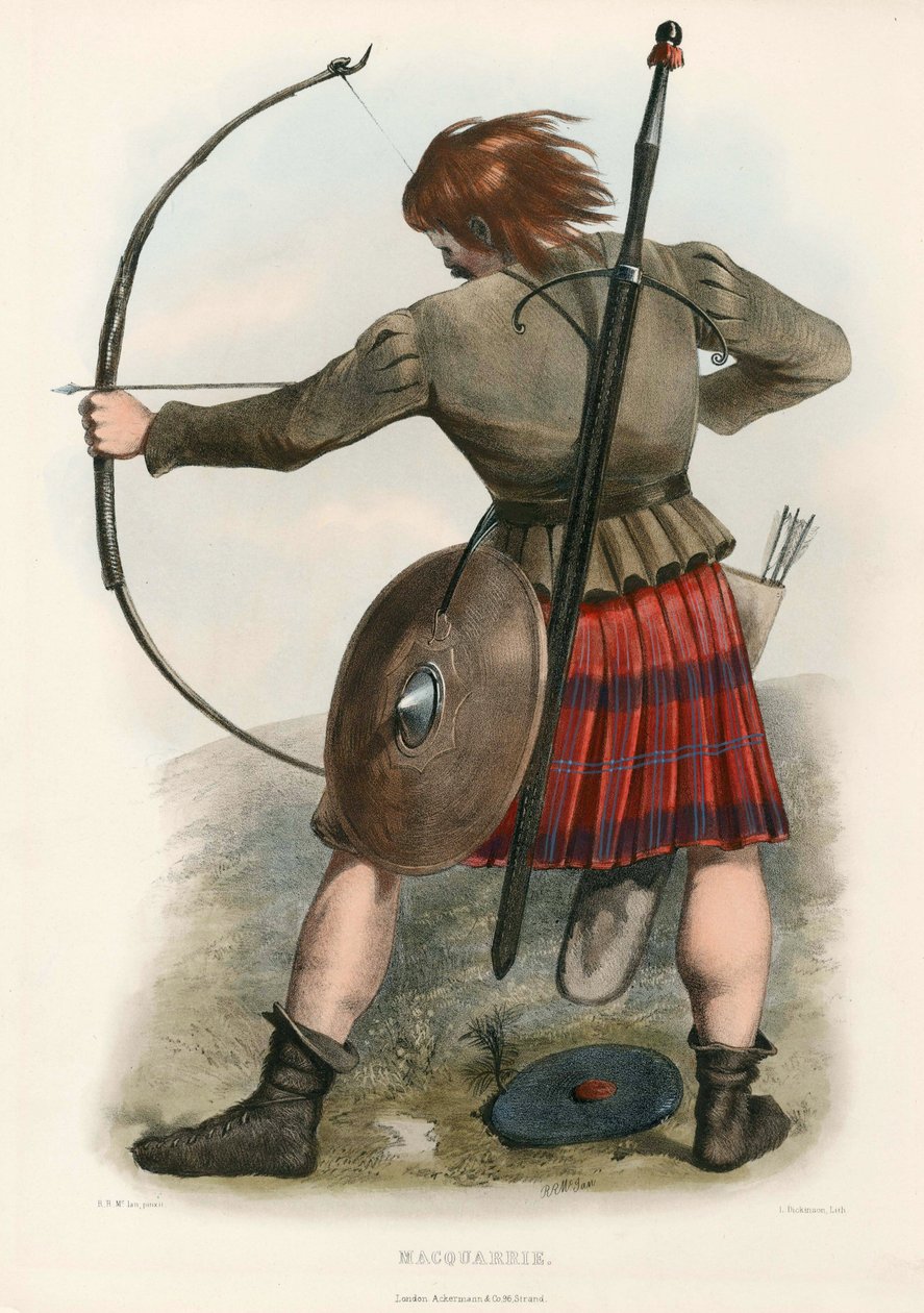 Macquarrie, från The Clans of the Scottish Highlands, pub.1845 av Robert Ronald McIan