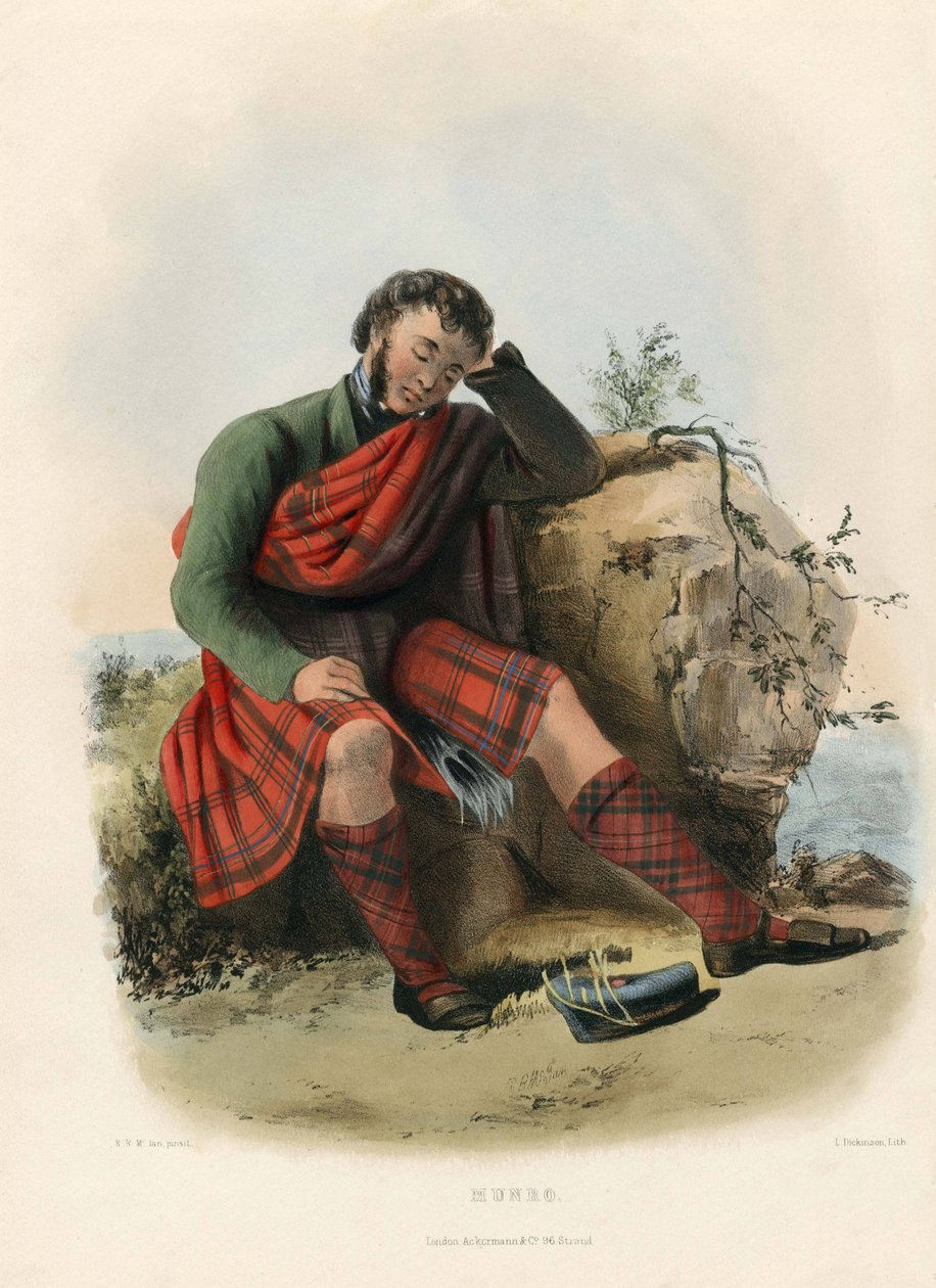 Munro, från The Clans of the Scottish Highlands, pub.1845 av Robert Ronald McIan