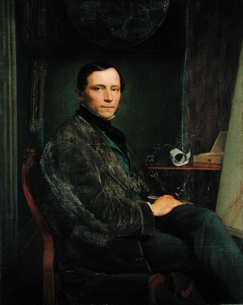 Självporträtt, 1856 av Robert Schneider