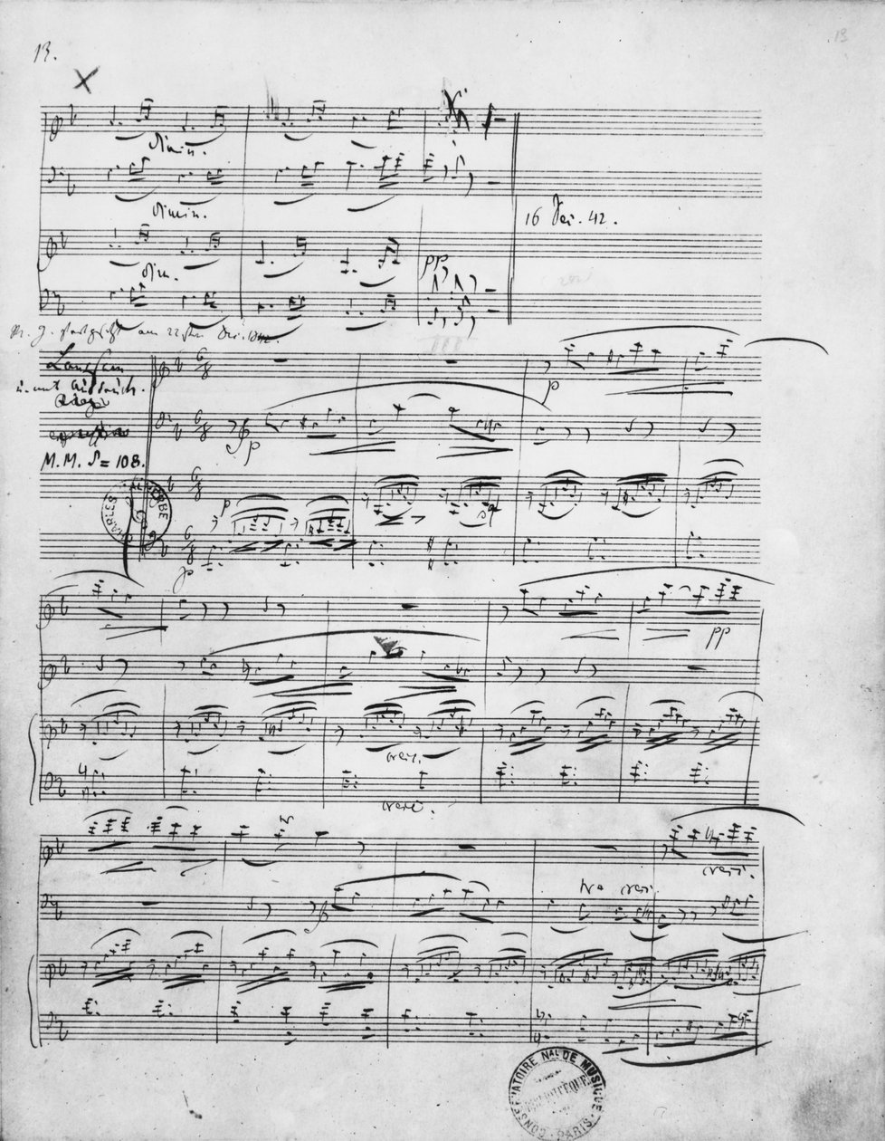Ms.312, Phantasiestucke, Opus 88, för piano, violin och cello, 1842 av Robert Schumann
