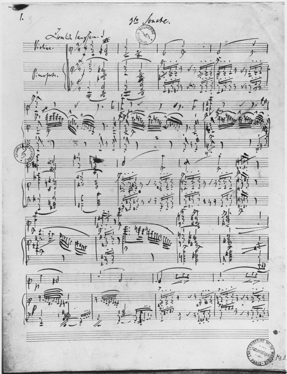 Tredje sonaten för piano och violin av Robert Schumann
