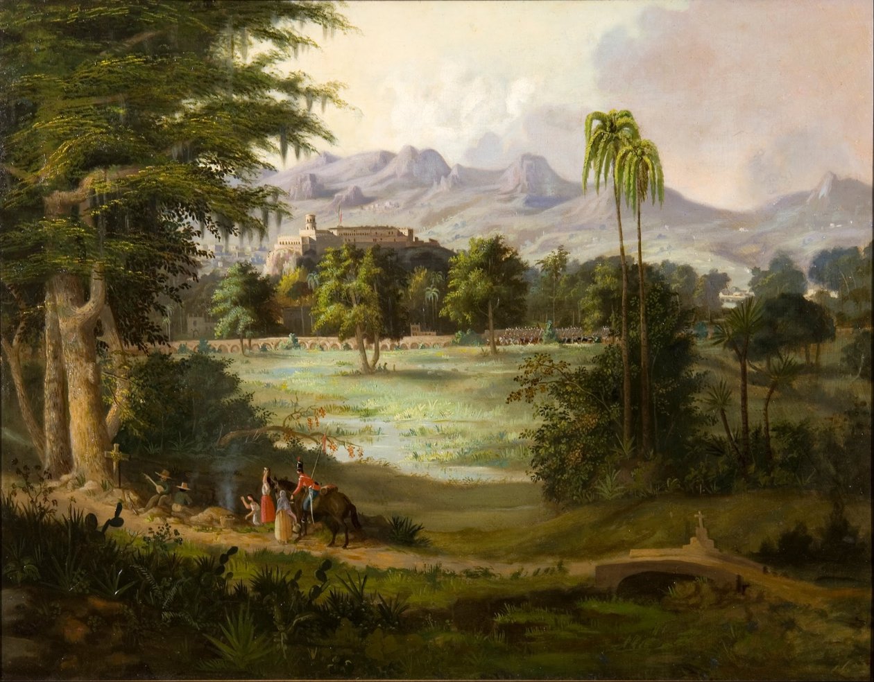 Chapultepec slott av Robert Scott Duncanson