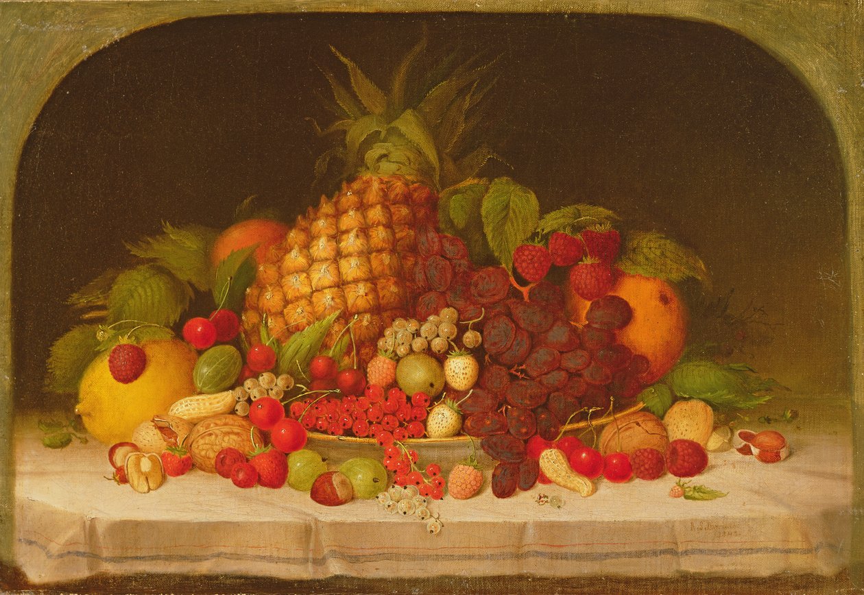 Fruktstycke, 1849 av Robert Scott Duncanson