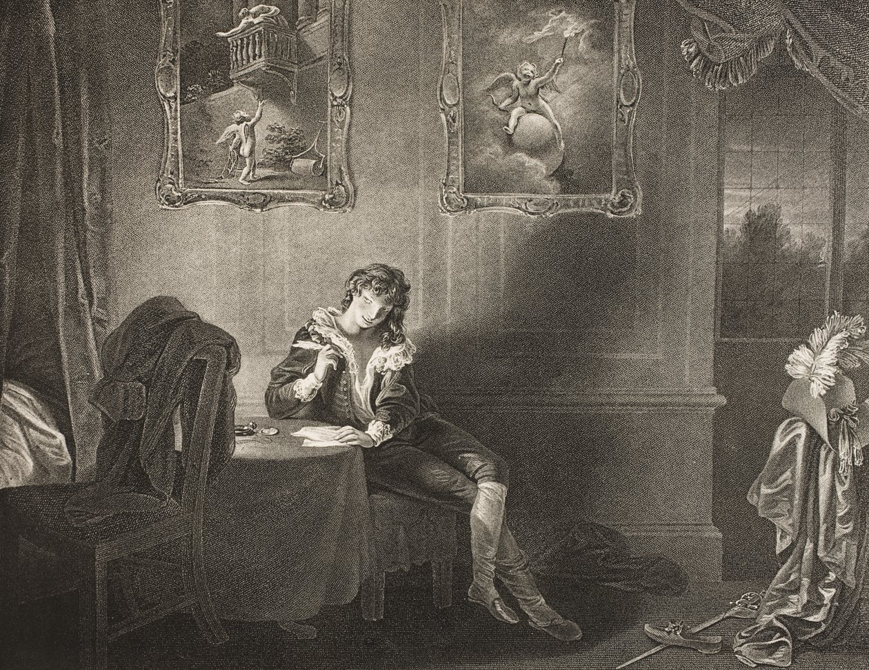 The Seven Ages of Man, Third Age, Act II, Scene VII, från "As You Like It", från The Boydell Shakespeare Gallery, publicerad i slutet av 1800-talet av Robert Smirke