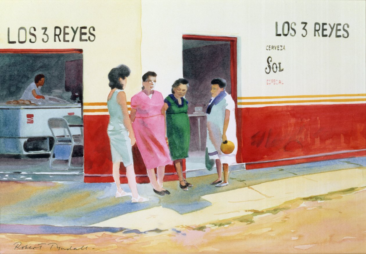 Konversation, Yucatan, Mexiko av Robert Tyndall