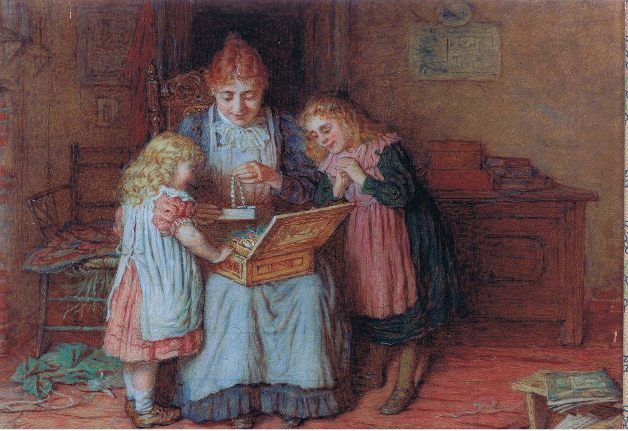 Familjeskatter, vykort, 1970-talet av Robert W. Wright