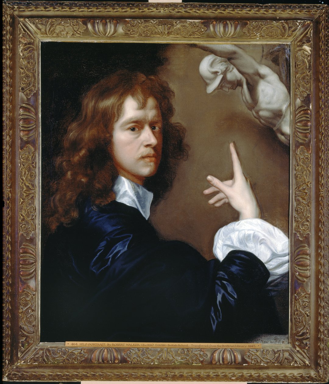 Självporträtt, ca 1640-1650 av Robert Walker