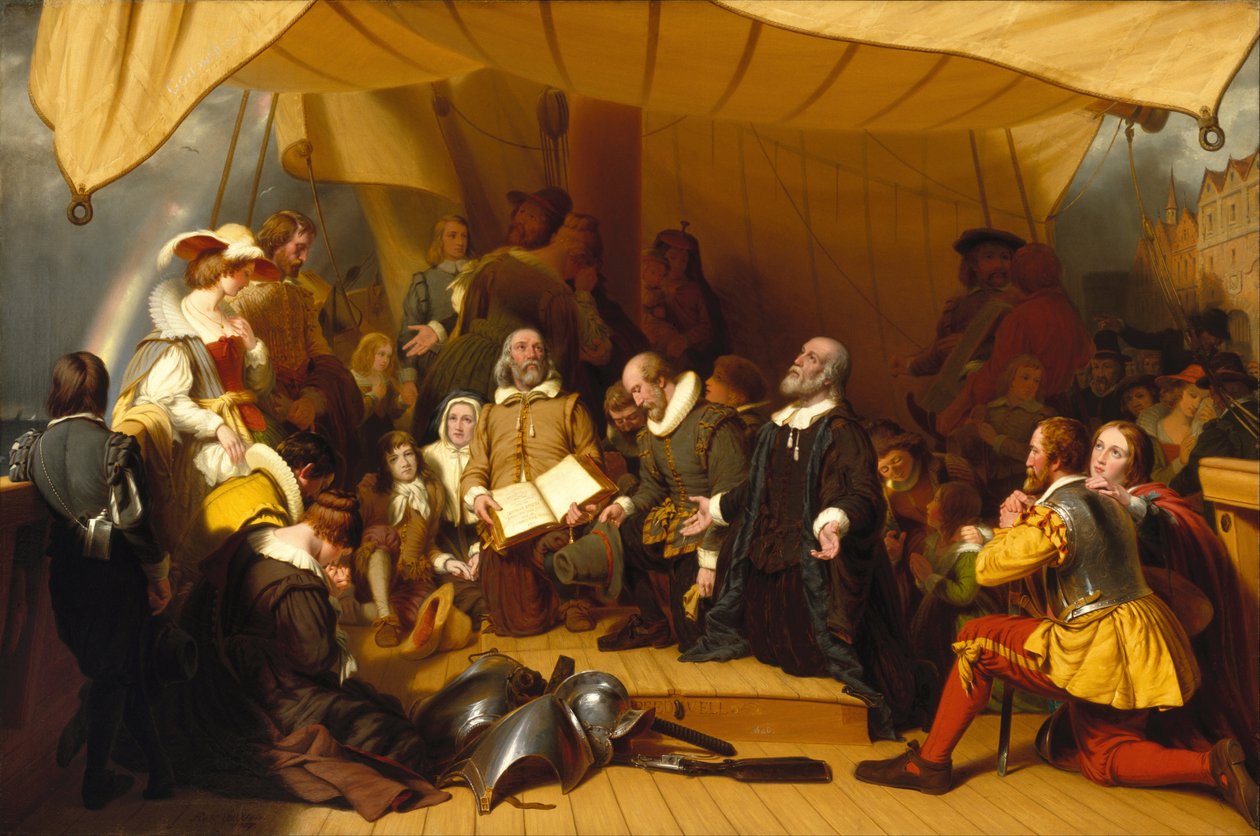 Embarkation of the Pilgrims av Robert Walter Weir