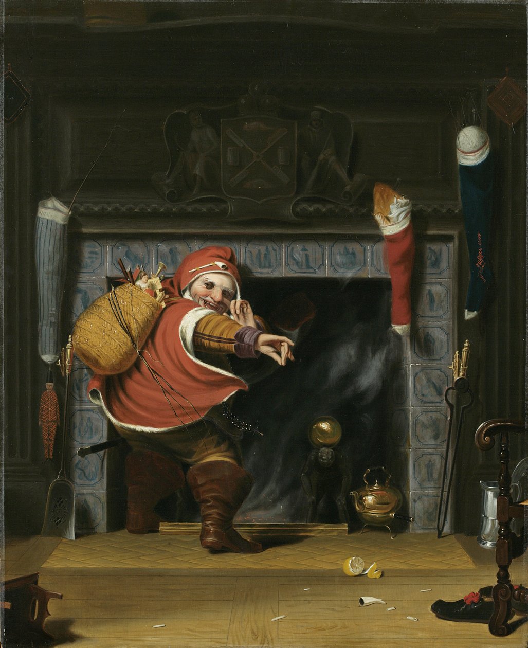 Jultomten eller Nikolaus, 1837 av Robert Walter Weir