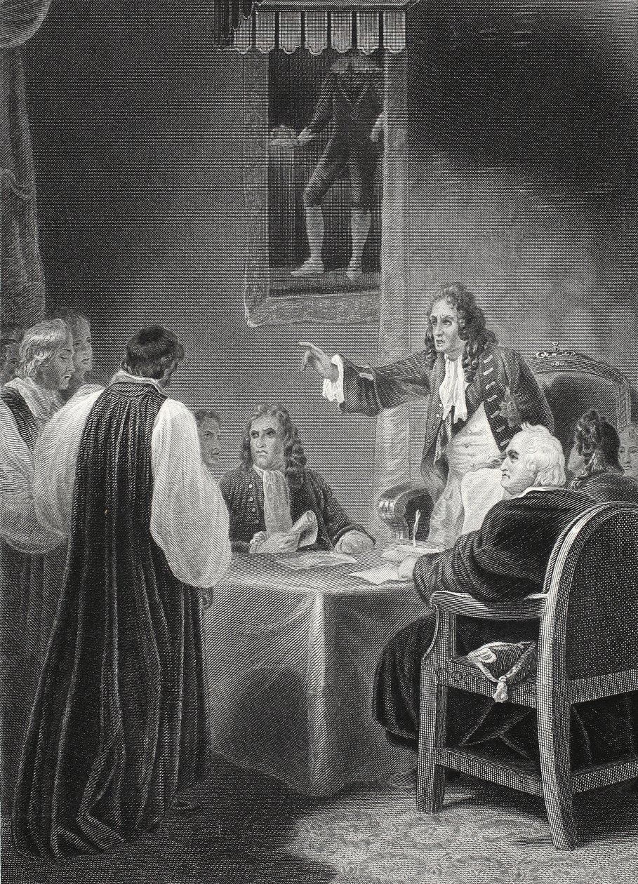 Biskoparna inför Privy Council av Robert (after) Smirke