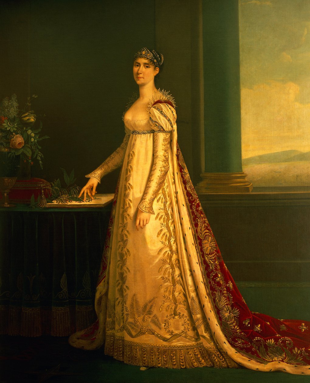 Porträtt av Josephine Bonaparte (olja på duk) av Robert (attr. to) Lefevre