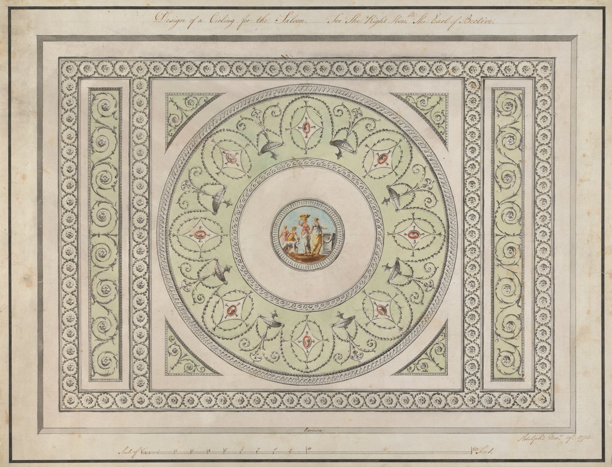 Headfort House, Irland: Saloonstak av Robert Adam