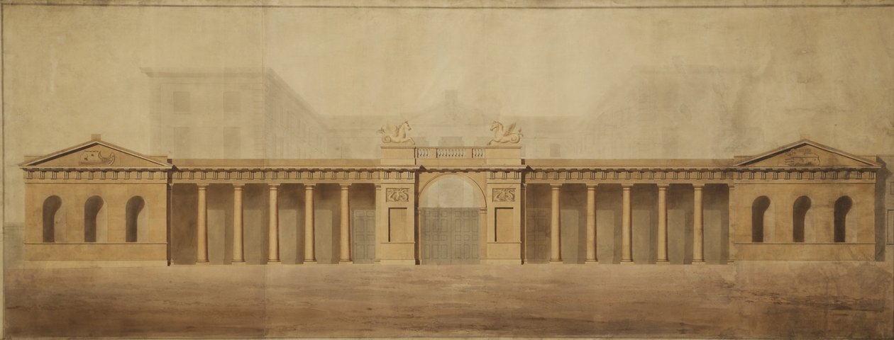 Den gamla amiralitetsskärmen, sent 1700-tal. av Robert Adam