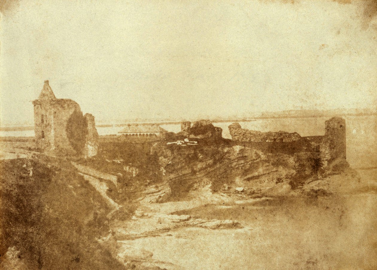 Tryck av St. Andrews Castle i Fife, Skottland. Från J. Paul Getty Museum av Robert Adamson
