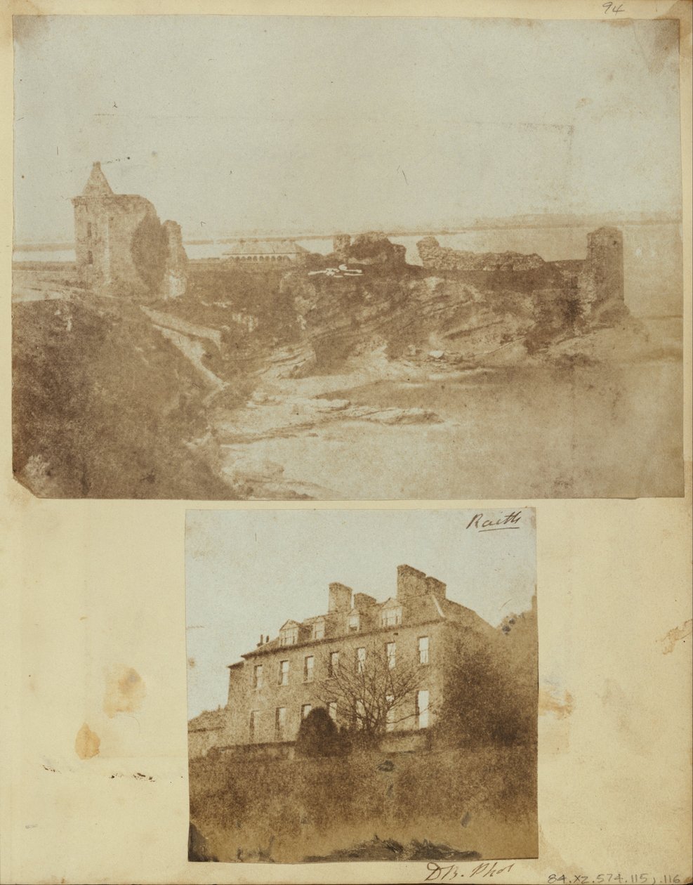 St Andrews Castle från öst av Robert Adamson