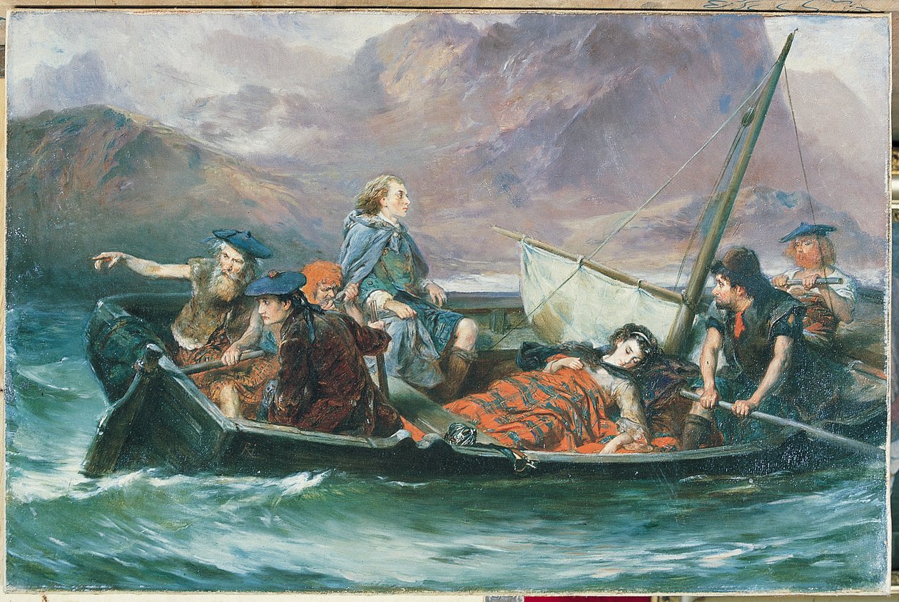 Under the Wandering of Charles Edward Stuart (olja på duk) av Robert Alexander Hillingford