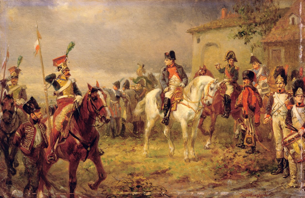 Nyheter från fronten (olja på panel) av Robert Alexander Hillingford